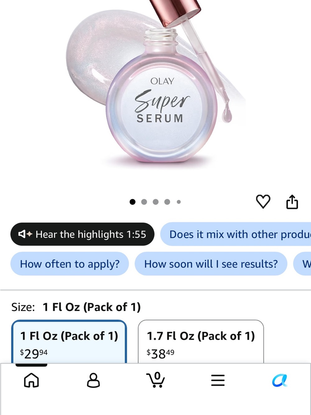 OLAY Super Serum 30 ml MSRP $29